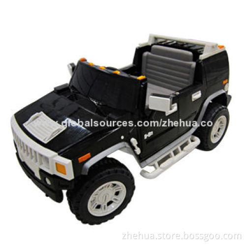 Kid's Christmas Ride on electric car, RC Ride-on-Hummer toy with open door function and safety belt